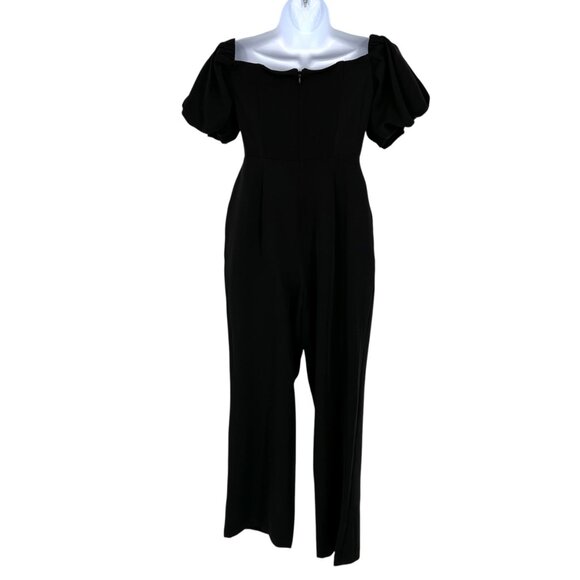Sam Edelman Womens Black Puff Sleeve Jumpsuit Size 0 NWT - Picture 7 of 10